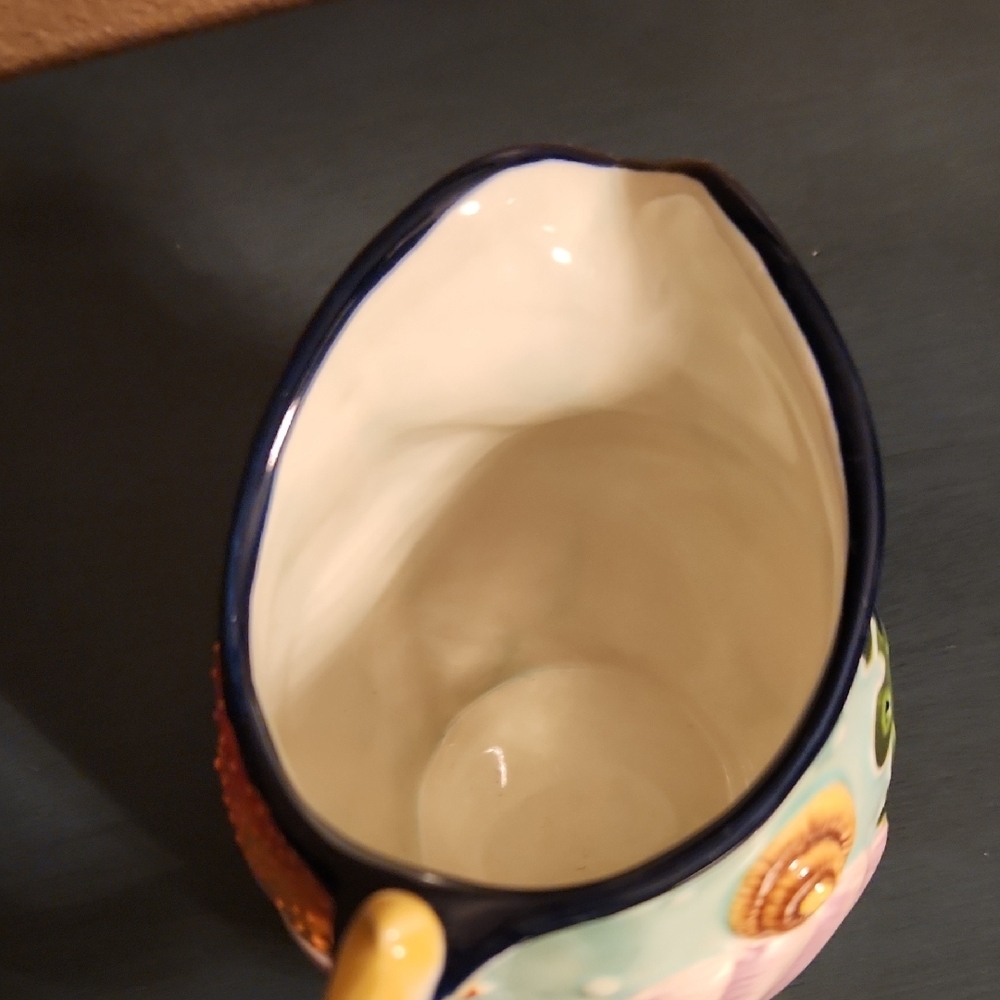 Blue Sky J McCall Starfish Ceramic Creamer Pitcher Vase Jug - Picture 8 of 9